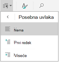 Mogućnosti posebne uvlake