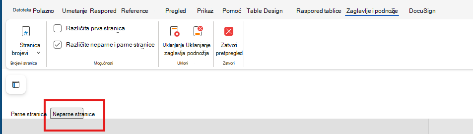 Uređivanje&neparnih stranica na webu