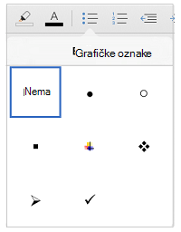 Mogućnosti grafičkih oznaka