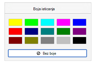 Boje isticanja