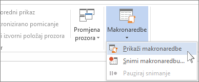 Naredba Prikaži makronaredbe