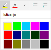 Boje isticanja