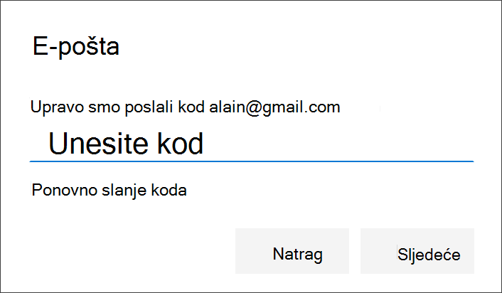 Dodajte telefonski broj i odaberite tekstualne poruke