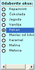 Primjer ActiveX kontrole okvira popisa