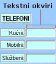 Primjer ActiveX kontrole tekstnog okvira
