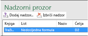 Izbriši nadzor