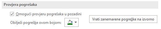 Provjera pogrešaka