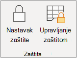 Nastavljanje zaštite lista