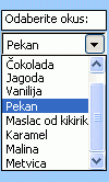 Primjer kontrole kombiniranog okvira obrasca