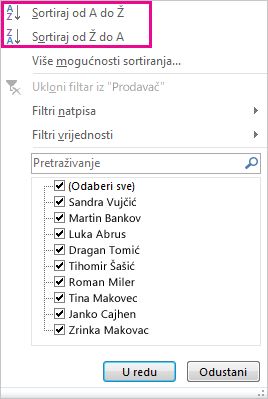 Gumbi Sortiranje