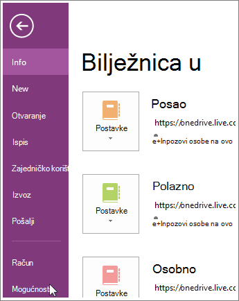 Mogućnosti programa OneNote