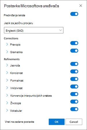 Postavke uređivača