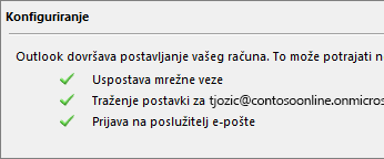 Treća stranica čarobnjaka za novi račun