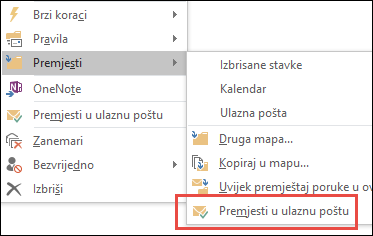 Move to inbox