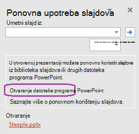 Traženje prezentacije