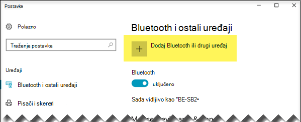 Dodavanje Bluetooth uređaja