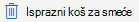Gumb Isprazni koš za smeće
