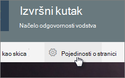 Izbornik Detalji stranice