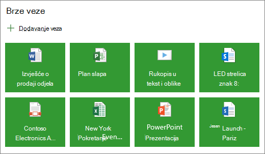 Brze veze u rasporedu pločica