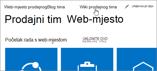Vodeće veze s jednom odabranom.