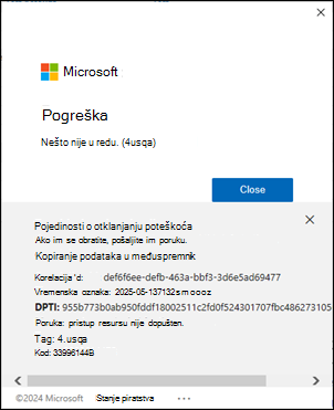 Pogreška prijave u klasični Outlook 4usqa