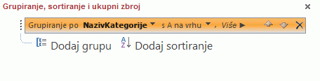 Mogućnosti grupiranja