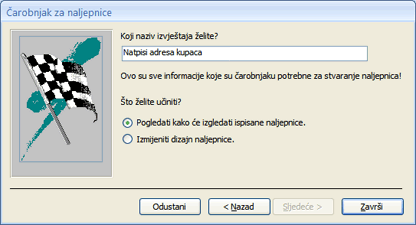 Posljednja stranica Čarobnjaka za naljepnice