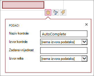 Property box for a new autocomplete box control