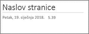 Preimenovanje stranice u programu OneNote za web