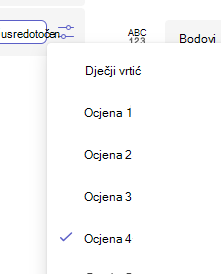 Odabir ocjene