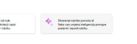 Stvaranje rubrike pomoću umjetne inteligencije