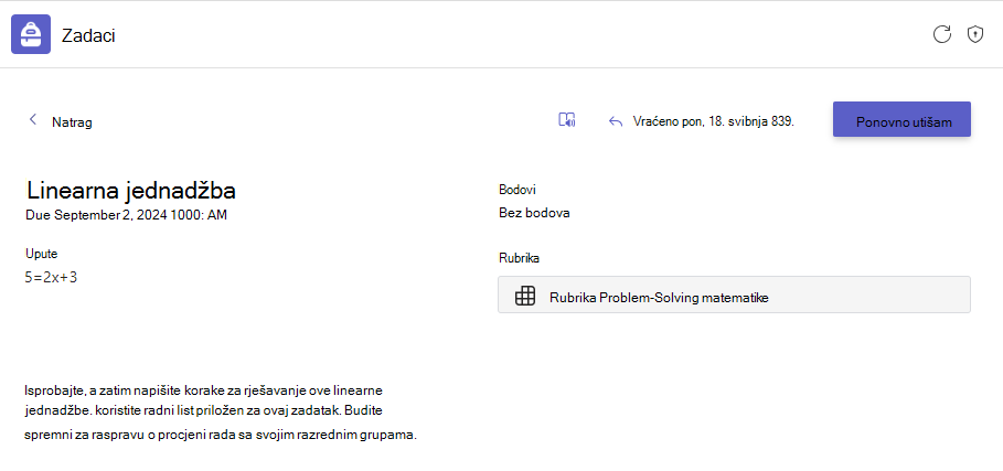 domaća zadaća