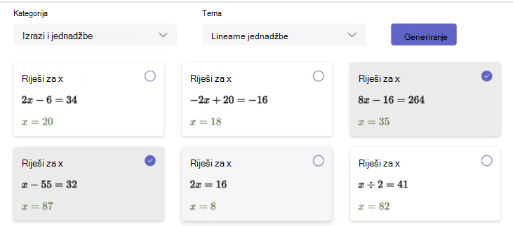 Napredak iz matematike