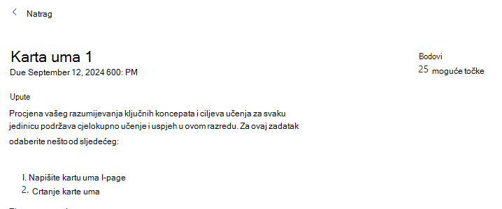 Snimka zaslona rada.