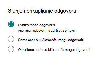 Snimka zaslona bilo koje mogućnosti.