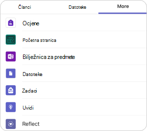 Idite na aplikaciju Reflect na uređaju da biste prikupili odgovore.