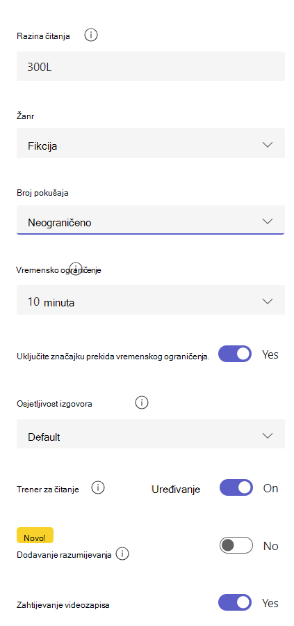 Napredak u čitanju