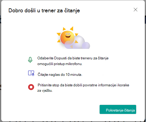 Pokretanje čitanja