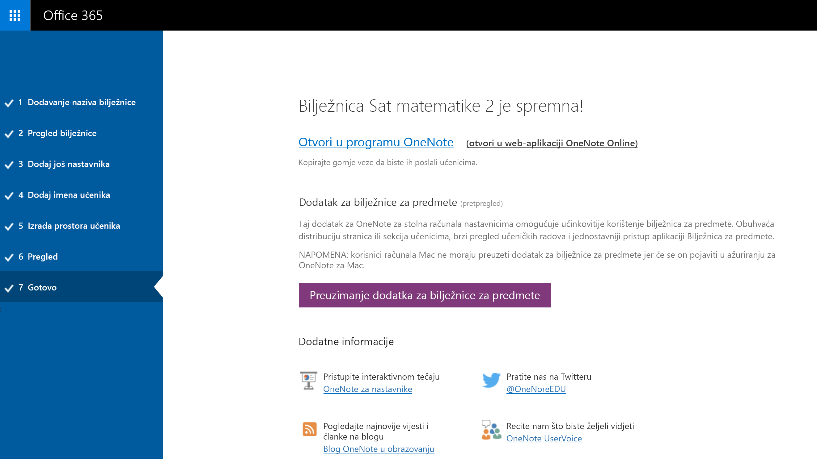veza na bilježnicu