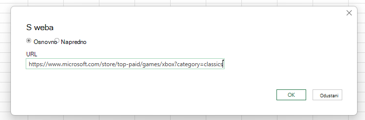 Enter URL