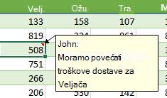 Slika komentara koji je preoblikovan.