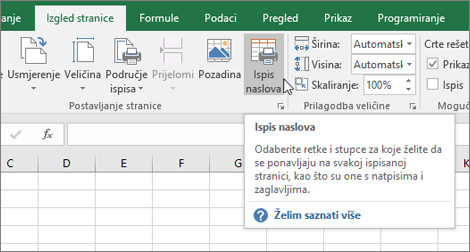 Ispis naslova
