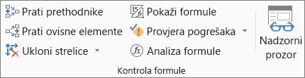 Grupa Nadzor formula na kartici Formule