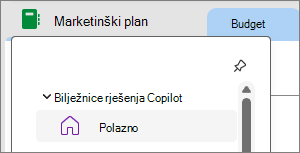 Bilježnice usluge Copilot u programu OneNote
