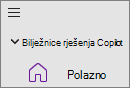 Bilježnice usluge Copilot u programu OneNote