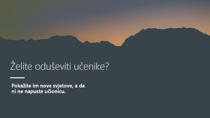 Snimka zaslona s prikazanim naslovnim slajdom 3D predloška programa PowerPoint