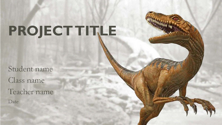 Konceptualna slika 3D izvješća o dinosauru