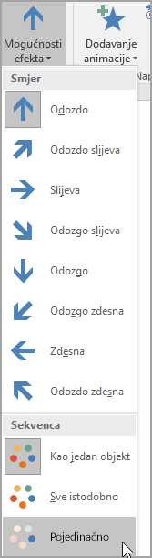 Dodavanje animacije u SmartArt