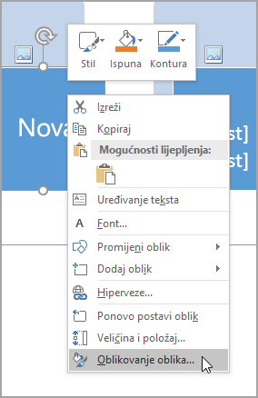 Select Format Shape
