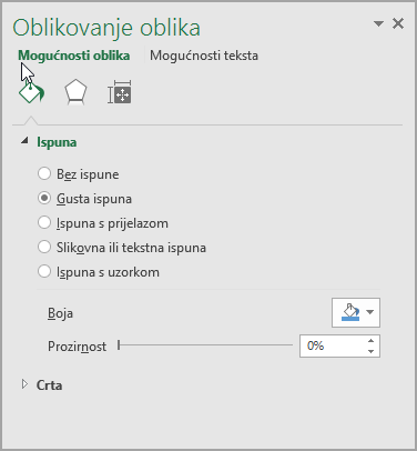 Oblikovanje SmartArt oblika